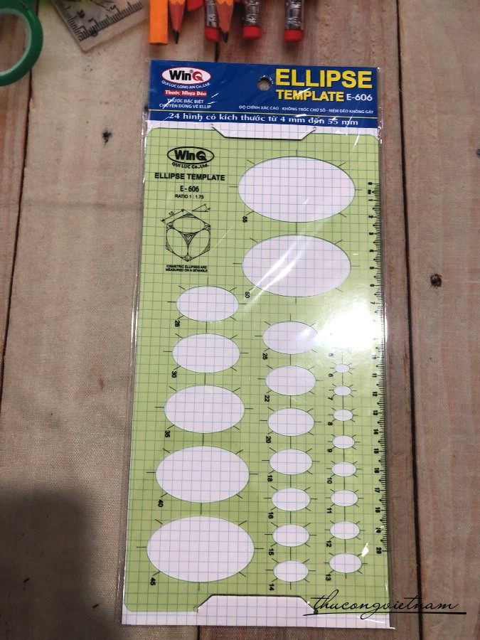 Thước dẻo hình Ellipse